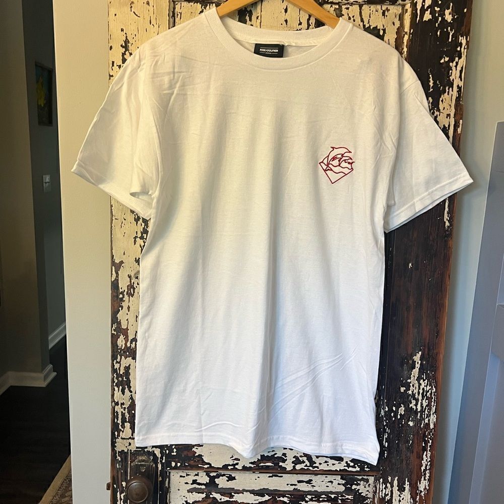 NWOT Pink Dolphin embroidered Men’s T-shirt. Size M.